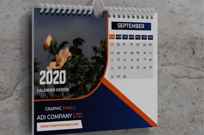 Gig Preview - Design unique desk calendar, wall calendar in 24 hours