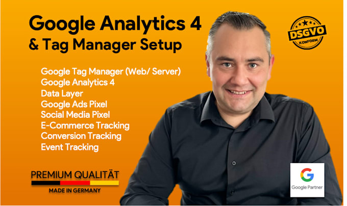 Gig Preview - Ich werde google analytics 4 und tag manager GTM einrichten