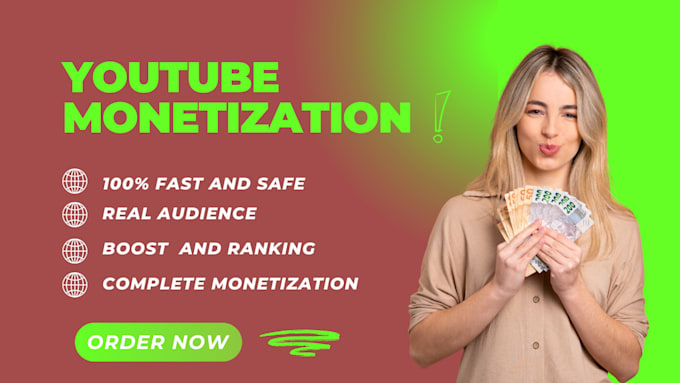 Gig Preview - Do organic youtube video promotion for channel  monetization