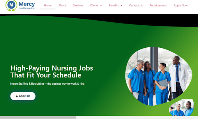 Gig Preview - Create healthcare staffing agency website, homecare website, healthcare staffing