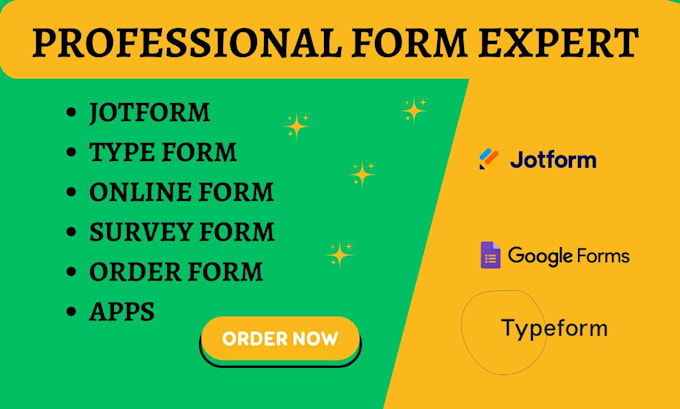 Bestseller - create online form survey form jotform quiz order form google form apps typeform