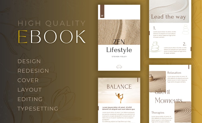 Gig Preview - Design your ebook, book design, lead magnet, freebie