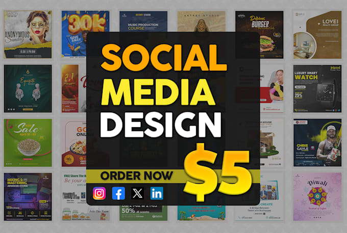 Gig Preview - Create professional social media design