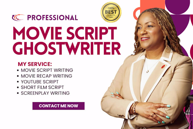 Bestseller - be your movie script writer, screenplay, tv series, film script