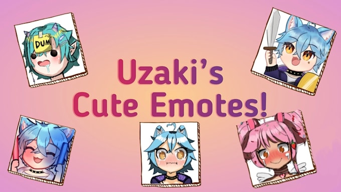 Gig Preview - Draw custom anime chibi emotes for twitch  youtube or discord