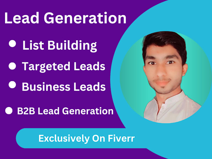 Gig Preview - Do b2b lead generation, targeted prospect list, linkedin, email list building