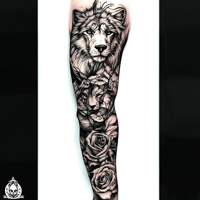 Bestseller - draw unique custom tattoo design for you, sleeve tattoo