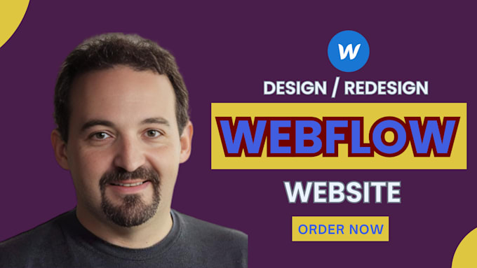 Gig Preview - Design a stunning and professional website using webflow