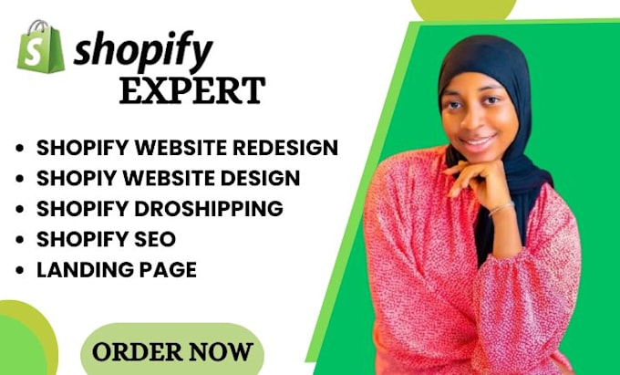 Gig Preview - Shopify website redesign shopify website redesign shopify website design