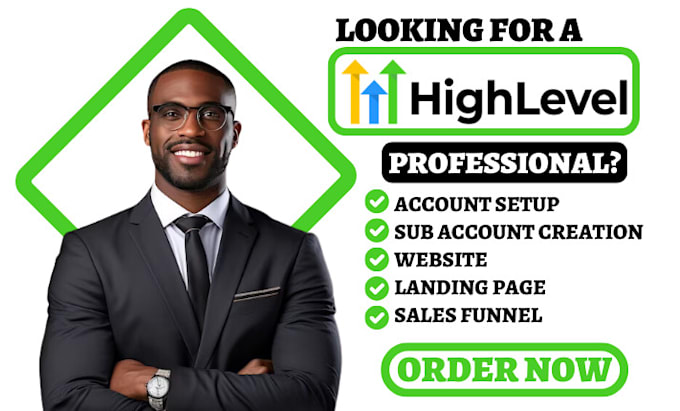 Gig Preview - Build gohighlevel sales funnel go high level landing page ghl website expert va