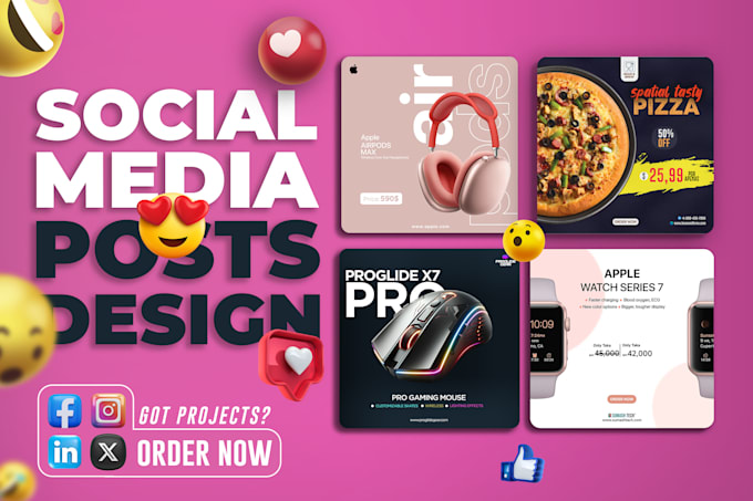 Gig Preview - Design social media post, facebook ads, instagram post