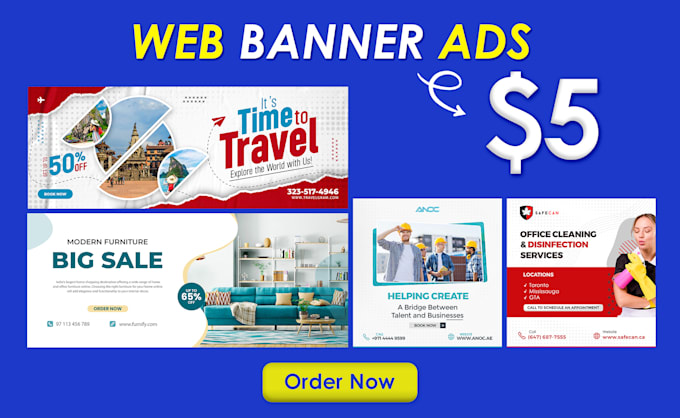 Gig Preview - Design premium quality web banner