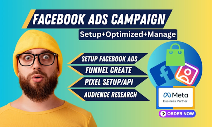 Gig Preview - Setup facebook ads campaign use meta for leads and sales