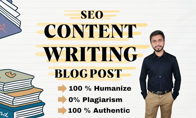 Gig Preview - Write SEO optimized article and engaging blog posts