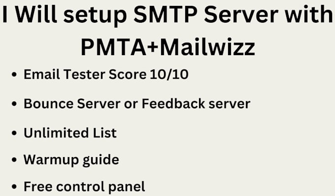 Gig Preview - Setup smtp server for bulk sending