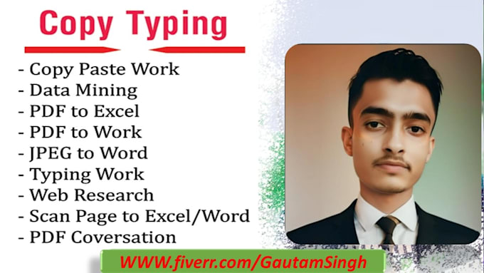 Gig Preview - English and hindi typing for any any document type