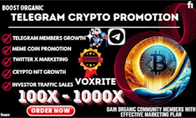 Bestseller - do crypto telegram promotion, telegram marketing, crew,pump fun, token promotion