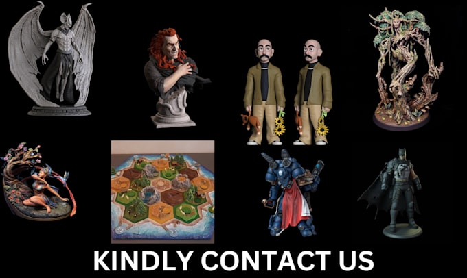 Gig Preview - Sculpt 3d miniature 3d figure statues warhammer tabletop 40k dnd boardgame