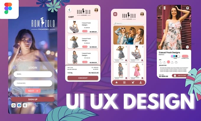 Gig Preview - Do website ui ux design and mobile app ui ux design