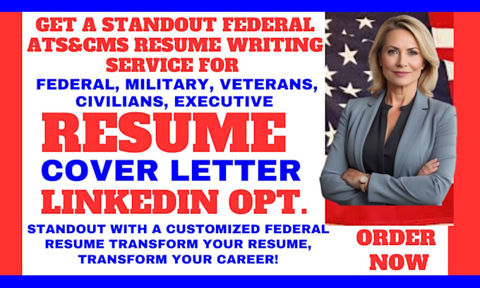 Gig Preview - Craft a standout federal resume to land your government job faster