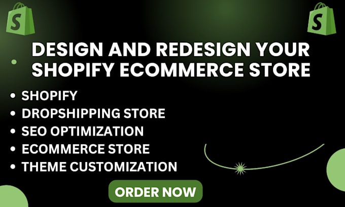 Gig Preview - Design and redesign your shopify store