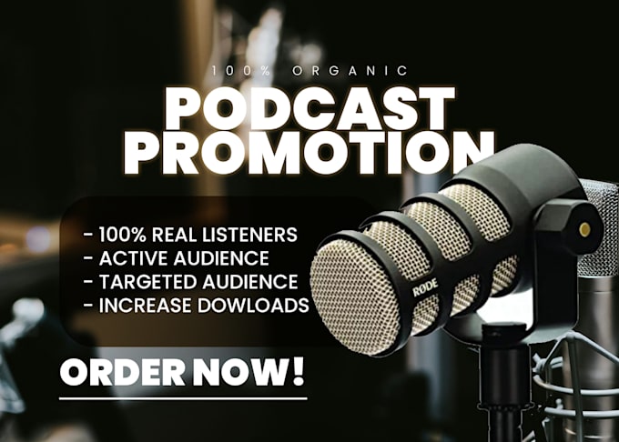 Gig Preview - Do organic podcast promotion to grow new audiences globally