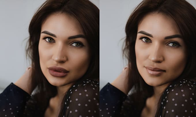 Gig Preview - Retouching facial features, eyes, lips, eyebrows, and more