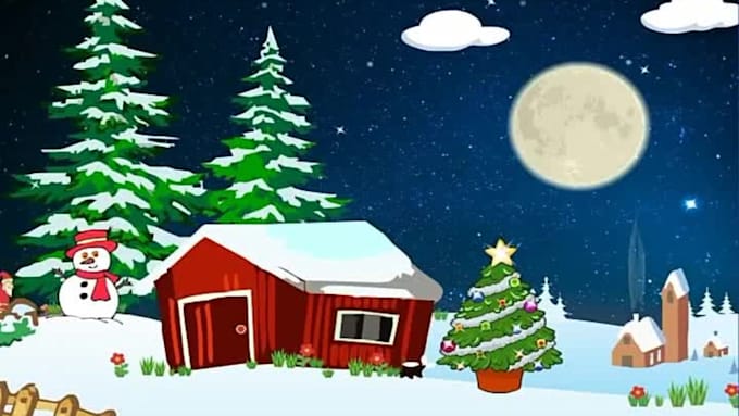 Gig Preview - Create christmas greeting card and 3d christmas animation video for kids