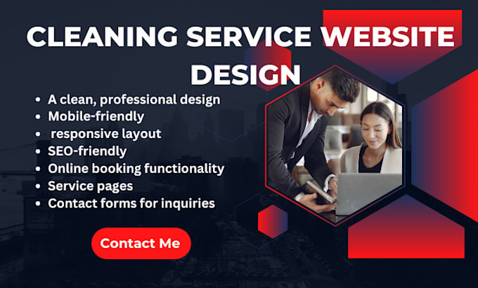 Gig Preview - Design a professional cleaning service website using wordpress