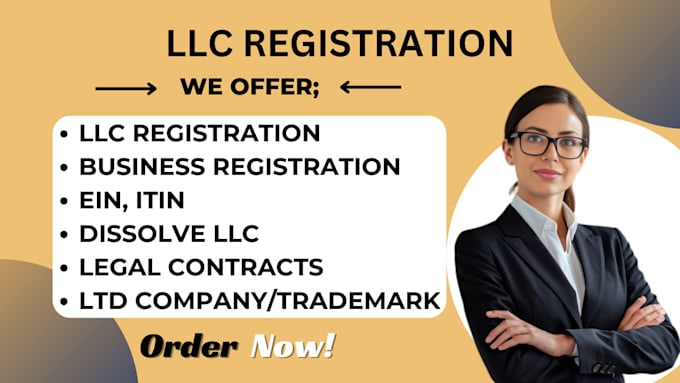 Bestseller - handle llc registration, non resident, operating agreement, itin, ein, us bank