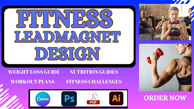 Gig Preview - Design fitness lead magnet ebook weight loss guide workout plans nutrition ebook