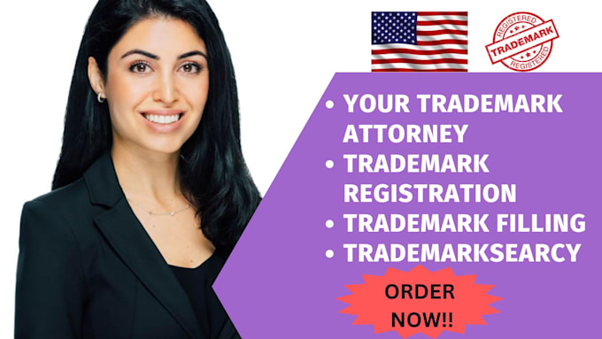 Gig Preview - Register trademark trademark attorney trademark registration USA with uspto