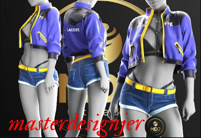 Gig Preview - Do custom 3d fashion clothing mockup animation design,clo3d second life apparel