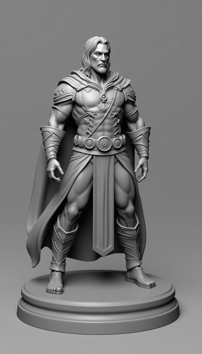 Gig Preview - Sculpt 3d character or model for printing stl dnd miniature ttrpg