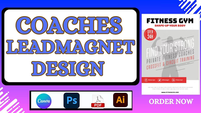 Gig Preview - Write and design life coach health fitness mindset coach lead magnet ebook book