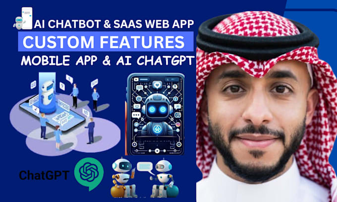 Gig Preview - Made ai saas ai chatbot ai website ai app chatgpt manychat with full integration