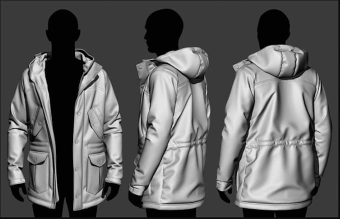 Gig Preview - Realistic unisex 3d second life model clothing animation 3d fashion 3d garment