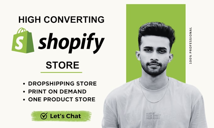 Gig Preview - Build shopify store or dropshipping ecommerce store