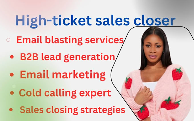 Gig Preview - Be real estate sales closer, generate b2b linkedin leads, sales representative