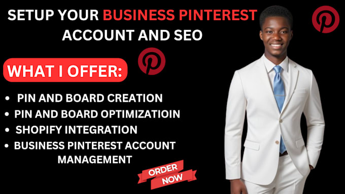 Gig Preview - Do pinterest management marketing with SEO optimized pins and boards