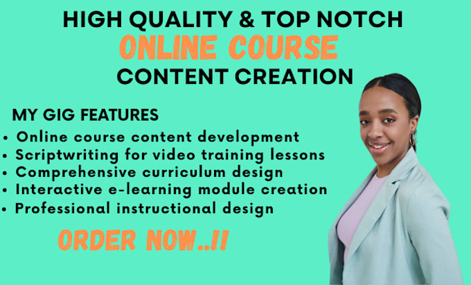 Bestseller - create online course content, video course creation, curriculum training