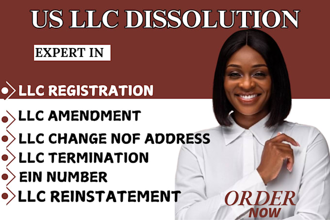 Gig Preview - Do llc registration, llc amendment, llc dissolution