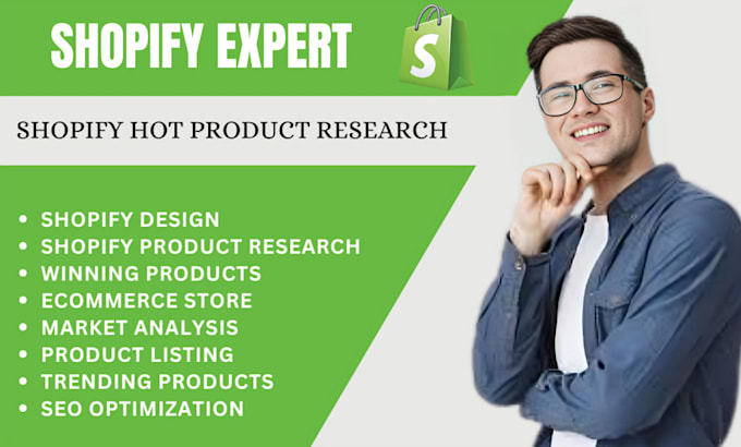 Gig Preview - Do shopify hot selling products research winning products for shopify store