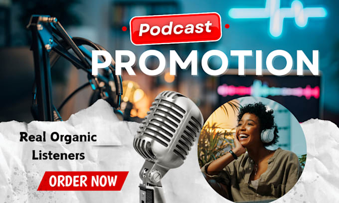 Gig Preview - Promote your podcast and grow new audience podcast promotion