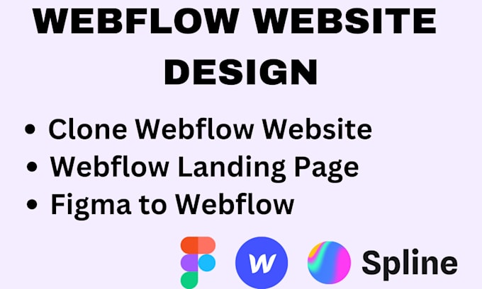 Gig Preview - Clone duplicate webflow website figma to webflow website webflow landing page