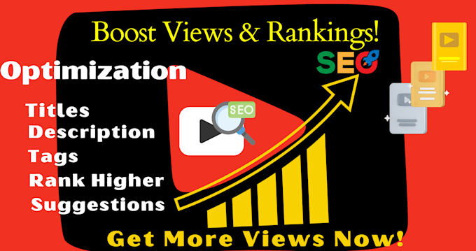 Gig Preview - Optimize your youtube videos for top rankings and more views