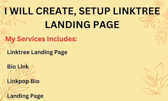 Bestseller - create a compelling linktree landing page, bio link for your business