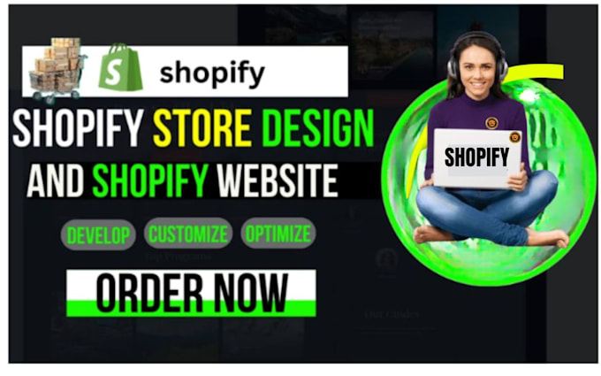 Gig Preview - Be your shopify website developer shopify store develop design dropshipping