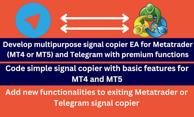 Gig Preview - Develop metatrader copier mt4 mt5 to telegram