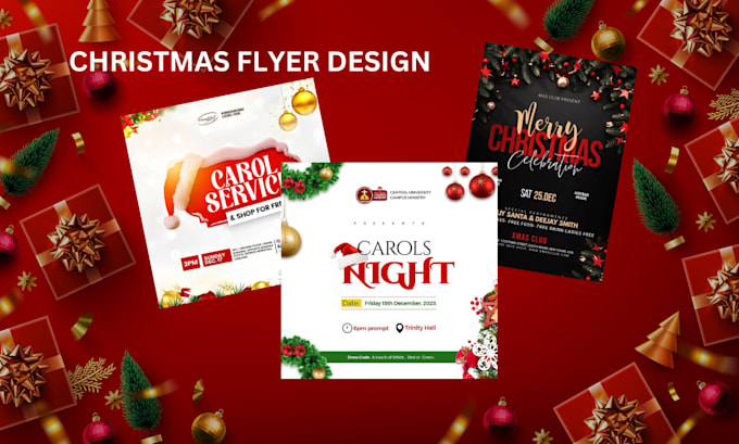 Gig Preview - Design christmas flyer, flyer design, christmas card, event flyer, church flyer